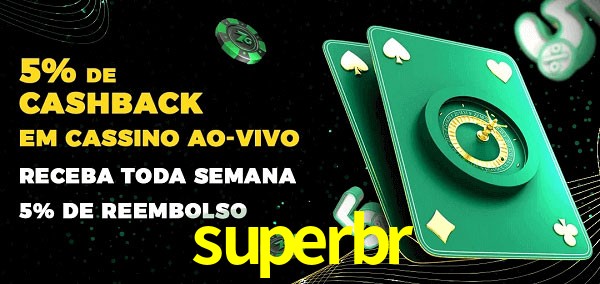 Promoções do cassino ao Vivo superbr